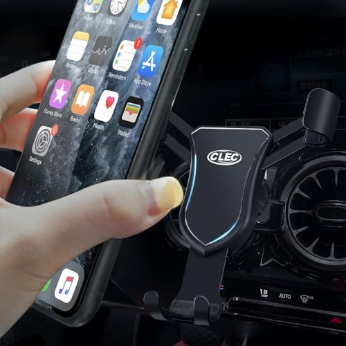 Beerte Support de téléphone de Voiture adapté pour Mercedes Benz GLA 2020-2024, B Classe 2019-2024 Support de téléphone réglable et Stable pour Smartphones 4-7 Pouces (Alliage Noir)