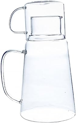 Zerodeko Glass Cold Water Jug Capacity Household Water Pot for Fridge Use Juice Draught Beer Pot