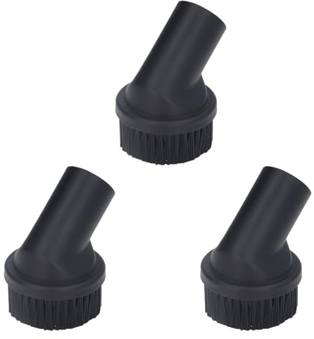 3 PCS Vacuum Cleaner Brush, 35mm Horse Hair Round Brush, Vacuum Cleaner Cleaning Brush Head, Dust Brush Vacuum Cleaner Attachment Replacement for Small Corner, Household Cleaning