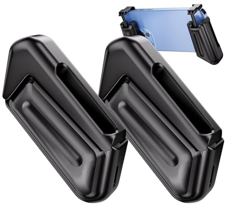 Poignée de jeu de téléphone, support de poignée de téléphone portable | Support de manette de jeu pour téléphone | Contrôleur mobile à poignée ergonomique 2 pièces, support de poignée de téléphone rég
