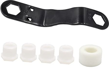 ULTECHNOVO Water Heater Drain Plug Kit Rv Tools Replacement Sink Plugs Angled Wrench and PTFE Tape for Leakproof Sealing