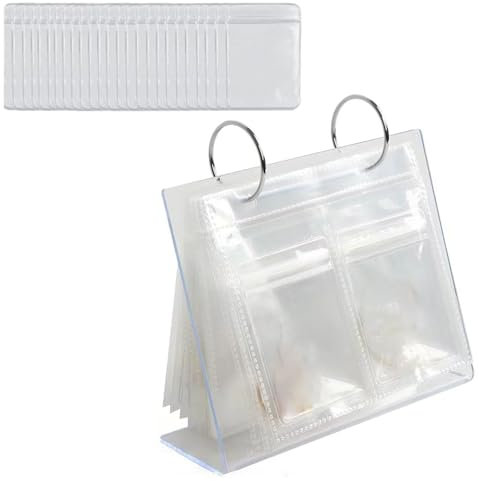 Morain Elegante Schmuckvitrine Mit Oxidationsbeständigen Schichten Aufbewahrungstasche Für Ohrringe Halsketten Transparente Beutel
