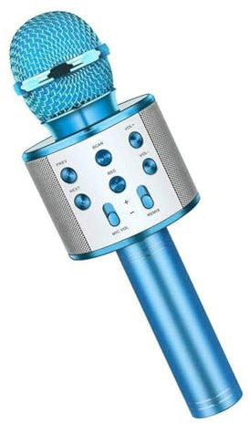 Microphone sans Fil Karaoké, Micro Karaoke Enfant, Microphone Bluetooth pour Enfants Fille Garcon pour Fête Chanter Idée Cadeau de Noël Anniversaire Enfant Anniversaire Cadeaux
