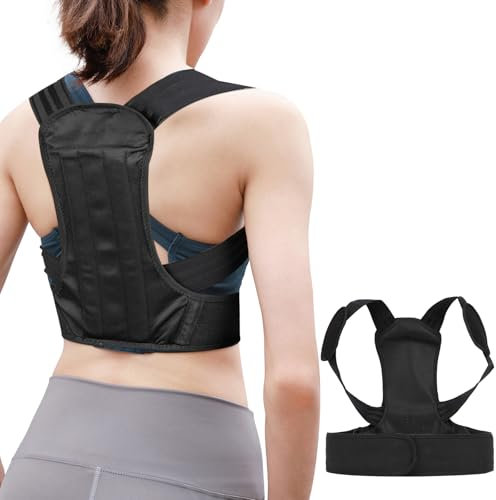 Noxtioanip Correttore Posturale, Fascia Posturale Spalle e Schiena Traspirante Supporto Regolabile, Correttore Della Schiena Dritto Uomo Donna, per Fornisce Sollievo Dal Dolore al Collo Disponibile