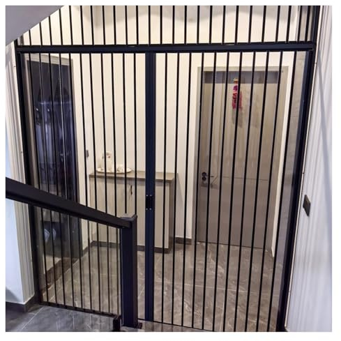 Portes accordéon Porte accordéon intérieure, panneau en cristal transparent en acrylique et cadre en aluminium, porte pliante multi-plis, étanche et insonorisée, for porte de douche, buanderie, patio(