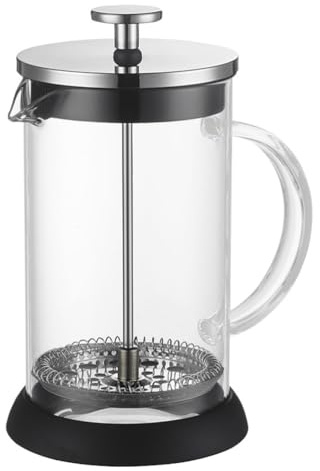 Cafetera Negra de Acero Inoxidable de Prensa Francesa 350ml | Filtro para Infusión, Uso Doméstico, Limpieza Sencilla, Diseño Creativo y Funcional