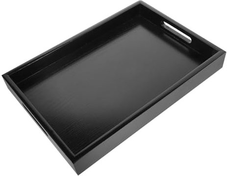 HOMOBABE Bandeja De Madera Natural Mango para Servir Snacks Frutas y Postres Cocinas y Eventos Diseño Funcional y Atractivo