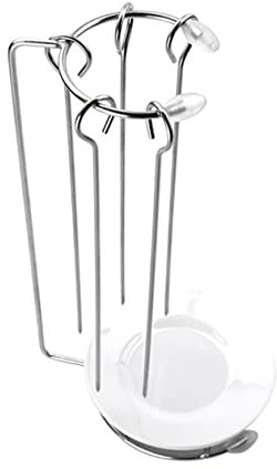 POPETPOP Support Suspendu en Acier Inoxydable pour Brochettes de Barbecue Accessoire Cuisine pour Camping et Activités Extérieures Facile à Nettoyer Transporter