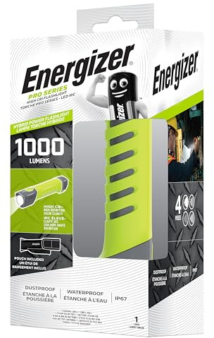 Lampe torche rechargeable à LED verte – 1000 lumens Energizer