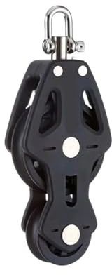NSNYDNZ Pulley, Single Swivel Shackle 72mm 2 5/6 Single Swivel Shackle Fiddle Slide Bearing Pulley BP7219F