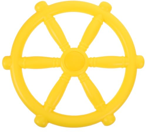 Toyvian Boy Girl's Swing Steering Wheel Pirate Ship Wheel Accessory for Backyard Playground Boys and Girls Toy for Outdoor Playhouse Simulation for Treehouse Playset Attachments