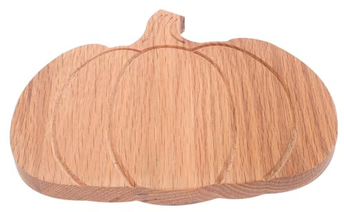 Hoement Tagliere Forma in Quercia Piccolo e Compatto per Halloween e Ringraziamento Vassoio Snack e Affettati per Cucine con