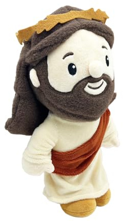 Hitburu Peluche Jésus - Peluche Jésus | Décoratif Collection pour Église Maison Canapé Siège Auto Bureau
