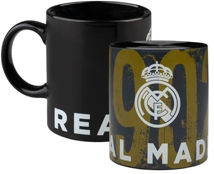 Grupo Erik - Mug Thermoréactif Real Madrid 350 ml | Tasse en Céramique Thermoréactive Game of Thrones | Mug Café & Thé, Idée Cadeau Geek, Anniversaire ou Noël | Tasse en Céramique qui Change de Couleur | Mug Café et Thé 350 ml, Cadeau Fan Foot Anniversaire
