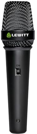 Lewitt MTP 5 Dynamisches Live Gesang Mikrofon für Bühne, Sprache und mehr | Hohe Feedback-Resistenz, robustes Design und exzellenter Klang - inkl. Mikrofonklemme, Windschutz und Tasche