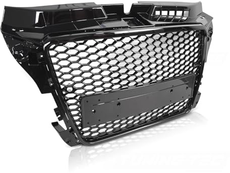 Sport Kühlergrill für Audi A3 S3 8P 2008-2012 Schwarz Glanz PDC Waben Design