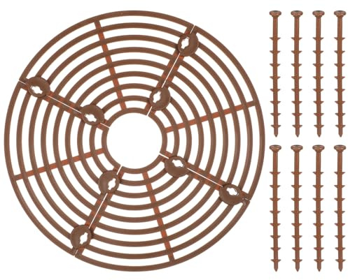 Toddmomy Protector de Suelo para Macetas de Plástico Fácil de Limpiar y Cortable, Rejilla Protectora para Plantas en Jardines y Oficinas, Paquete de 2 Piezas
