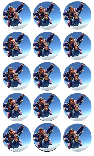 Your Own Personalised Photo | Corporate Logo 15 x 5cm Edible icing Cupcake Toppers