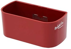 KalaMitica - Récipient Magnétique 13,8x6,7x5,7cm - Rouge - Boîte de Rangement Aimanté pour Tableau, Réfrigérateur, Casier - Porte Stylo, Porte Marqueurs, Cache-pot
