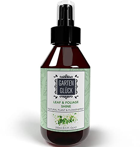 Garten Glück Plant Leaf Shine Spray - Plant Care Mist with Vitamin C & Lavender - Safe Plant Spray for Indoor Plants - Enhances Leaf Shine & Protects Against Dust, Bugs & Residue - 250ml