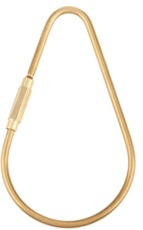 Hilitand Schlüsselanhänger aus Messing, Schrauben, Verriegelung, Karabiner, Clip, Haken, Schlüsselanhänger, DIY, Geschenk, gut zum Aufhängen von Schlüsseln, Flasche, Verbindung, Zelt