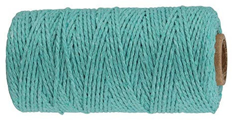Elonglin Cordel de algodón, 100 m x 2 rollos de 3 capas para cocinar, atar aves de corral, hacer carne, salchichas, manualidades (color 15)