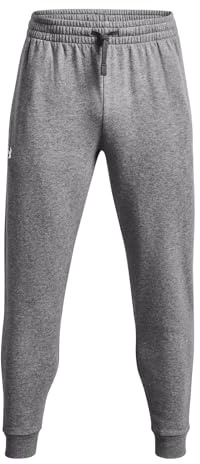 Under Armour Men's Rival Fleece Joggers - Castlerock Light Heather / / White - LG