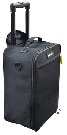 Underseat 2-Wheel 40x20x25cm Carry On Cabin Luggage Suitcase With Double Telescopic Handle. Approved for Ryanair Small Bag Non-Priority and All Major Airlines. Wheels Best Used on Smooth Surface.
