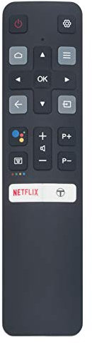 AULCMEET MRC802V New Replacement Voice Universal Remote Control fit for TCL 4K Ultra HD Smart TV 40S6500 50P8M 49S6500 55P8MAG 50P8MAG 65P8M 75P8M 43S6800FS 50P8 55P8M 32S6800