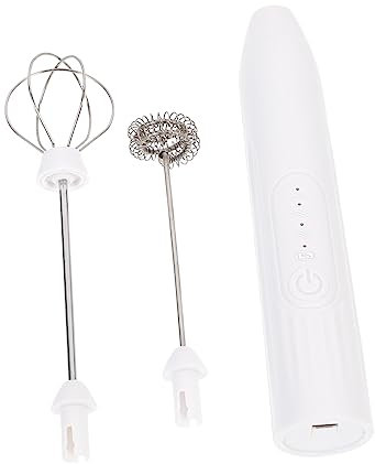 LALADEFIEE Espumador De Leche Eléctrico Varilla Espumador Batidora Espumadora Usb Diseño Elegante Mango Cómodo