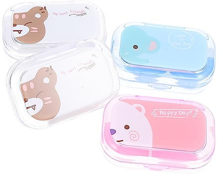 HAWILLOSCH Contacts Lenses Case Portable Lens Box for Halloween Storage Box Lens Carrier Travel-Friendly