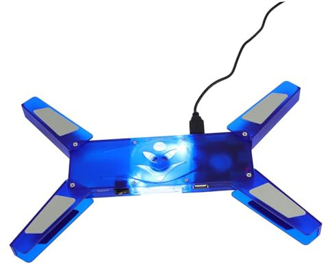 NUOBESTY Laptop Con Raffreddamento Hub USB Porte Base Raffreddamento Per Notebook Design Pieghevole e Portatile Compatibile Con Laptop