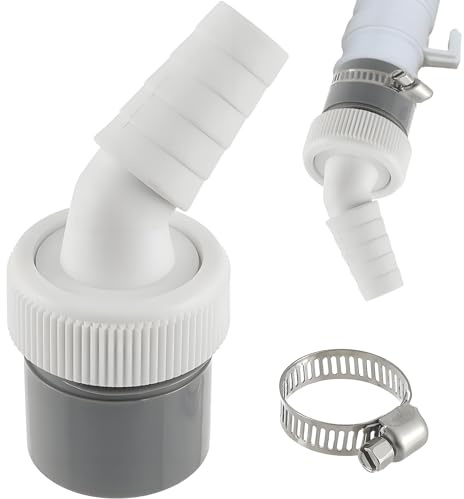 Waschmaschine Abfluss Adapter,Ablauf 40mm Rohr Mit Schlauchschelle,Einlaufstutzen 19-24 Mm,Abfluss Waschmaschine,Waschmaschinenanschluss Abfluss,Passend FüR GeschirrspüLer,Trockner,Waschmaschine