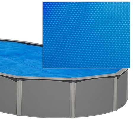 SUDS-ONLINE Solar Pool Cover 18 x 12 ft OVAL Solar Blanket for Pools, Inground Above Ground Swimming Pool Solar Cover