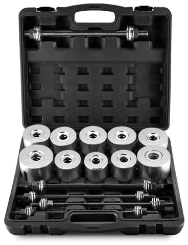 FreeTec Lot de 27 extracteurs Silentlager - Pour douilles en caoutchouc et roulements d'essieu - Outil de montage et de démontage