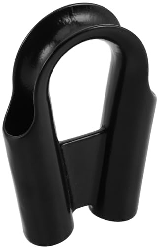 Hemobllo Redancia in Acciaio Inossidabile Tubo Taglia M Nero, Protezione per Anello Cavo e Raccordo Terminale per Funi Metalliche, Accessorio per Sollevamento e Applicazioni Marine