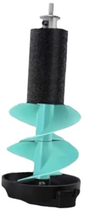 TUXCAXI Accesorios robustos para Pesca en Hielo. Taladro de Metal para Hielo, Esencial para la Pesca en el océano y Actividades Deportivas de Invierno, Azul, 50 centímetros