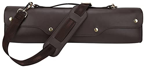 Lxwythozoan Borsa per flauto, custodia in pelle sintetica con tracolla regolabile, zainetto portatile per strumenti a fiato, ideale per studenti e musicisti professionisti (Caffè)