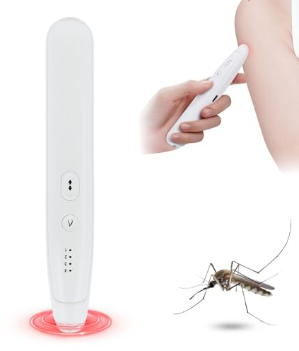Electronic Itch Healer, Bite and Sting Fast Relief Device for Insect Bite Relief,for Mosquito, Bee, Spider Bites,Portable,Rechargeable with 2 Modes and 4 Temperature,for Kid & Adult Camping Picnic