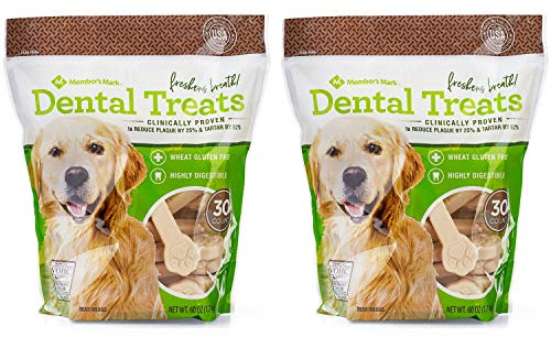 Member's Mark Dental Chew Treats for Dogs 30 ct. / 2 Pack