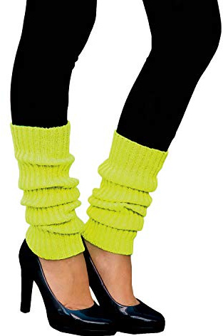 Oblique Unique® Sexy Damen Bein Stulpen Neon Strümpfe für 80er Jahre 80s Motto Party Fasching Karneval Tanzen Aerobic Kostüm Accessoires - Farbe wählbar