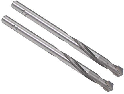 sourcing map Forets hélicoïdaux en carbure cémenté 5,2 mm pour acier inoxydable, cuivre, aluminium, alliage de zinc, fer 2 pièces