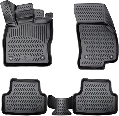 ELMASLINE Design 3D Gummimatten Set für KIA Sorento 4 ab 2020 | Extra hoher Rand