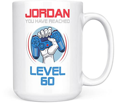 Mug Monster - Regalo personalizado de 60 cumpleaños, taza de café de cerámica, regalo para hombres o mujeres, taza extragrande y gigante disponible, taza blanca de 15 onzas
