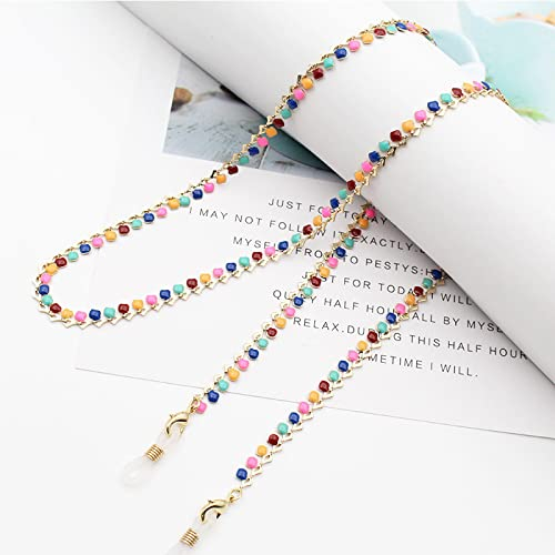 Brillenkette Mode Böhmen Quasten Brillen Kette Ketten Für Frauen Masking Kette Bunte Kristallgläser Seil Sonnenbrille Lanyards 5