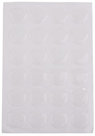 Kristall-transparente Epoxidharz-Kuppel-Aufkleber für Flaschenverschluss, Basteln, 2,5 cm, rund
