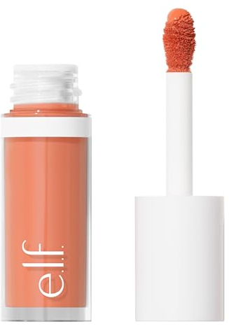e.l.f. Camo Liquid Blush, Long-Lasting Liquid Blush For High-Pigment Colour, Creates A Soft, Dewy Finish, Vegan & Cruelty-Free, Peach Perfect