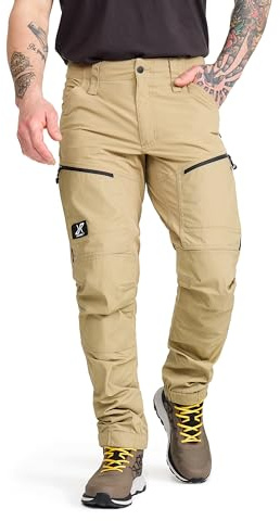 RevolutionRace Herr GP Pro Pants, Slitstarka Friluftsbyxor för alla Utomhusaktiviteter, Khaki, M