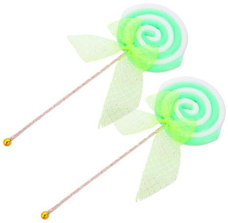 SHOWERORO 2pezzi Lecca-lecca Finto Modelli Per Foto Decorazioni Di Caramelle Per Feste Realizzati in Schiuma e Plastica Duratura Disegno Elegante e Adorabile Multiuso Per Home Decor e Access