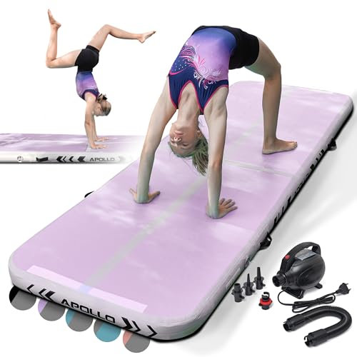 Apollo Air Mat Pro - Air Track Turnmatte für Erwachsene, auch als Gymnastikmatte für Kinder nutzbar, erhältlich in 3m und 4m Länge, aufblasbare Air Matte für zuhause, Outdoor Air Tumbling Matte